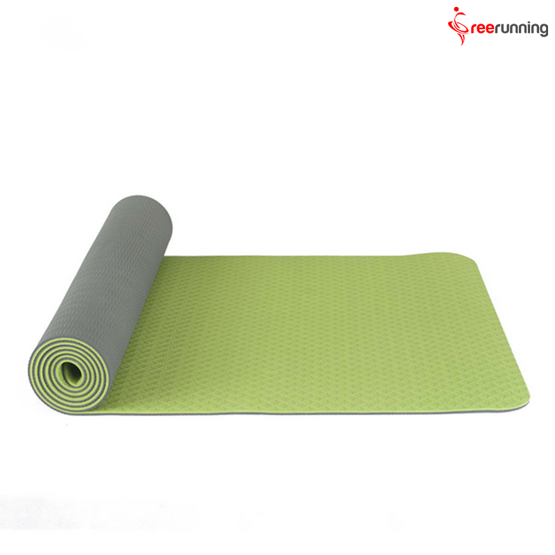 Double Color TPE Pilates Yoga Mat Wholesale TPE High Density Yoga Mat