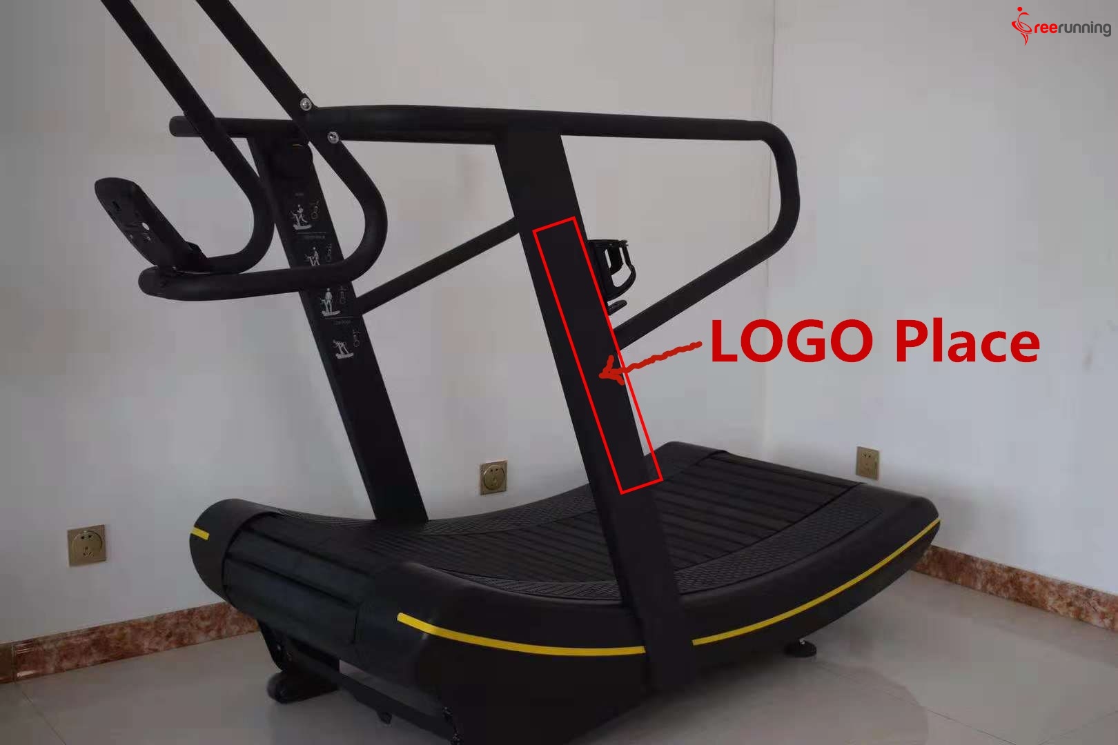 Woodway Manual Curved Treadmill Workouts Gym Equipment Self Generating
