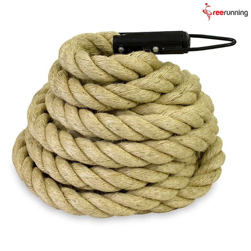 Hemp Crossfit Climbing Ropes With Eyelet LOGO Printed Crossfit Climbing