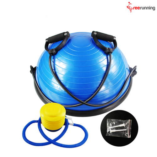 Bosu Ball Exercises With Foot Pump Balance Half Yoga Ball Exercises